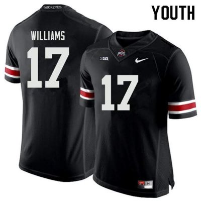 Youth Ohio State Buckeyes #17 Alex Williams Black Nike NCAA College Football Jersey Official GDG1644RR
